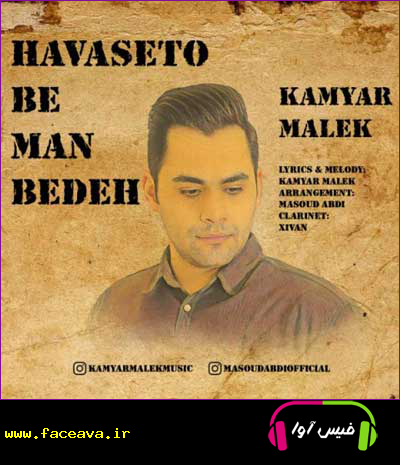 دانلود آهنگ کامیار ملک به نام حواستو به من بده کیفیت اورجینال 320